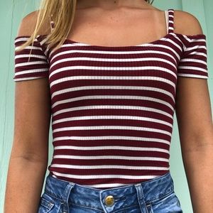 Striped bodysuit